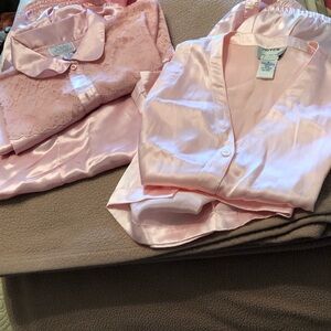 Vintage Lot Of 2 Small Pink Women’s Pajama Sets